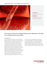 Appnote - UVP BioSpectrum Advanced-Non-invasive Fluorescence Imaging of Breast Cancer Metastasis to the Brain in an Orthotopic Nude-mouse Model