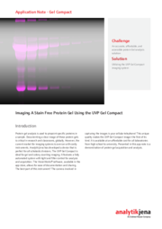 Appnote_Imaging A Stain Free Protein Gel Using the UVP Gel Compact