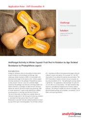 Appnote - UVP ChromaDoc-it - Antifungal Activity in Winter Squash Fruit Peel in Relation to Age Related Resistance to Phytophthora capsici